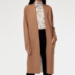 ARITZIA BABATON LANCE CARDIGAN CAMEL